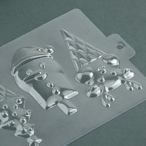 Цена за 10 шт. Форма для шоколада новогодняя Новогоднее настроение, 21?14 см