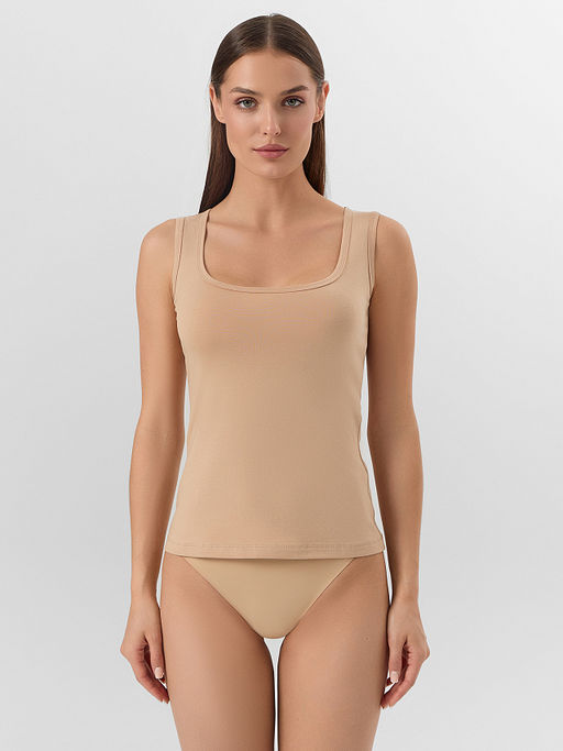 Топ бельевой женский бежевый