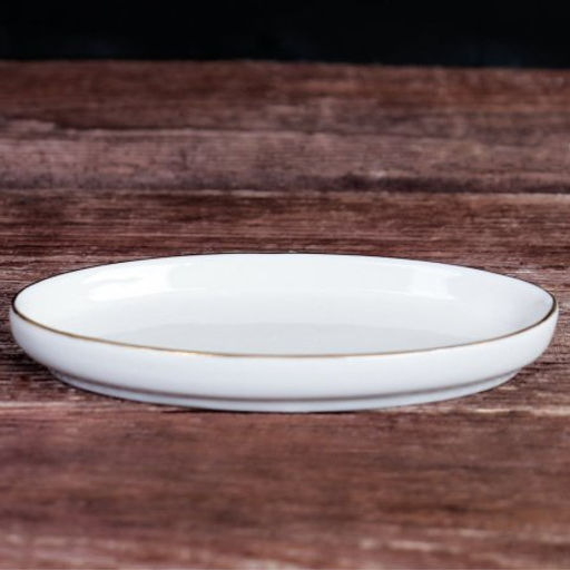 Набор для специй 4 предмета белый А / FY203004 /уп 48/ Золотая отводка Костяной - Галеонтрейд фото 6