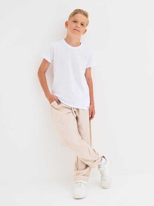 Бежевые брюки для мальчика - Kogankids фото 4