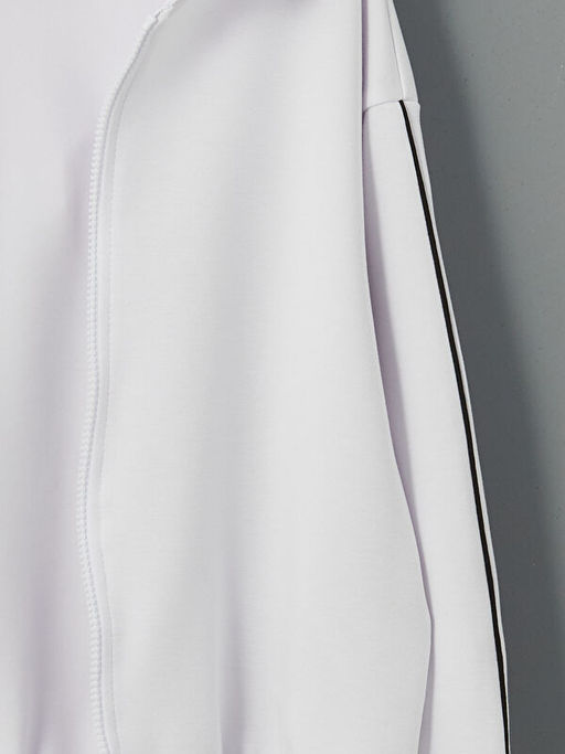 Kap??onlu K?z ?ocuk Fermuarl? Sweatshirt