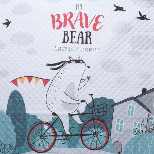 Покрывало Этель 2 сп Brave bear, 180*220 см, микрофибра  фото 2