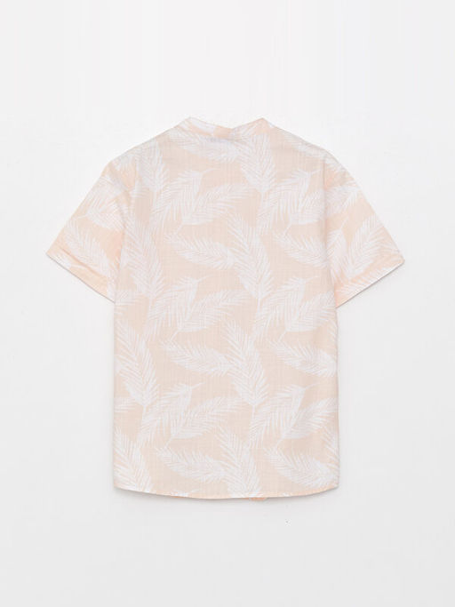 Hakim Yaka Desenli K?sa Kollu Erkek ?ocuk G?mlek - Waikiki фото 2