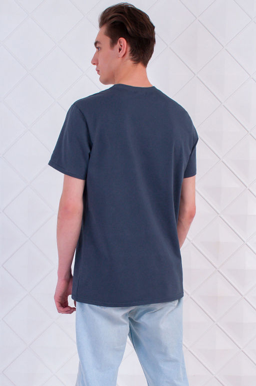 Арт. 61119 Футболка мужская 48-58 (6 шт) Цвет:темно-серый