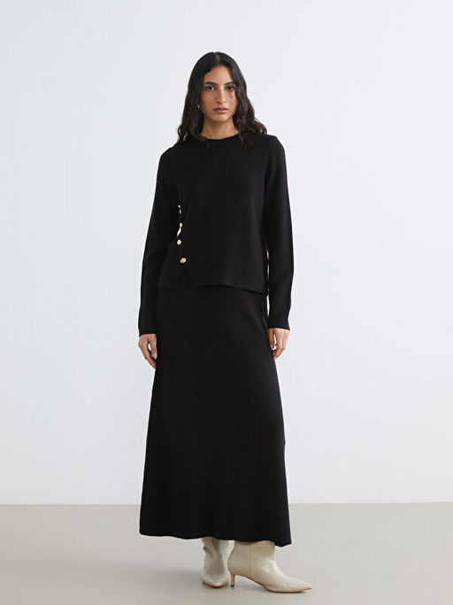 Bisiklet Yaka Kad?n Triko Kazak