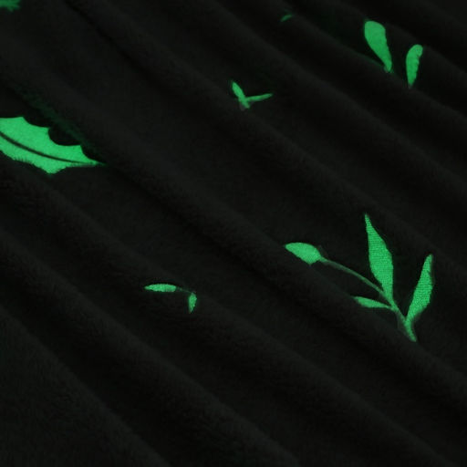 Плед светящийся в темноте «Этель. Twigs», 200×220 см, корал-флис, 220 г/м²