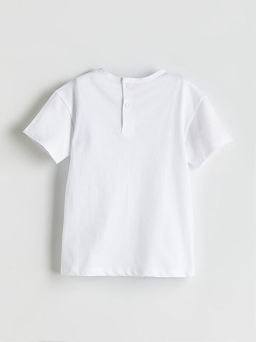 Bask?l? Erkek Bebek Ti??rt ve ?ort 2li