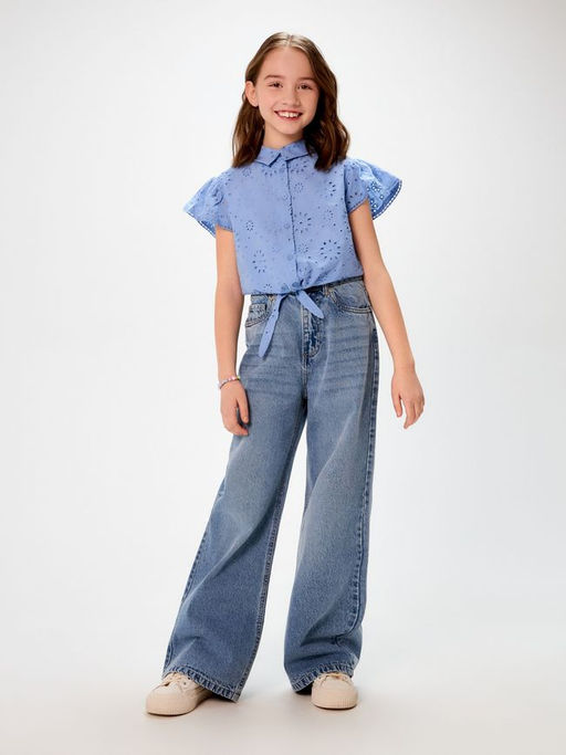 ACOOLA / Блузка детская для девочек Landing синий фото 2