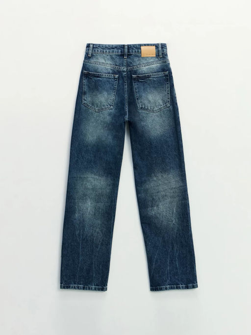 Джинсы straight с высокой посадкой регулярной длины / Zarina