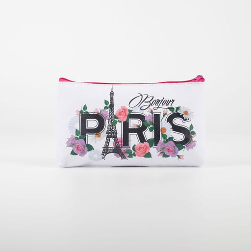 Косметичка на молнии, цвет белый