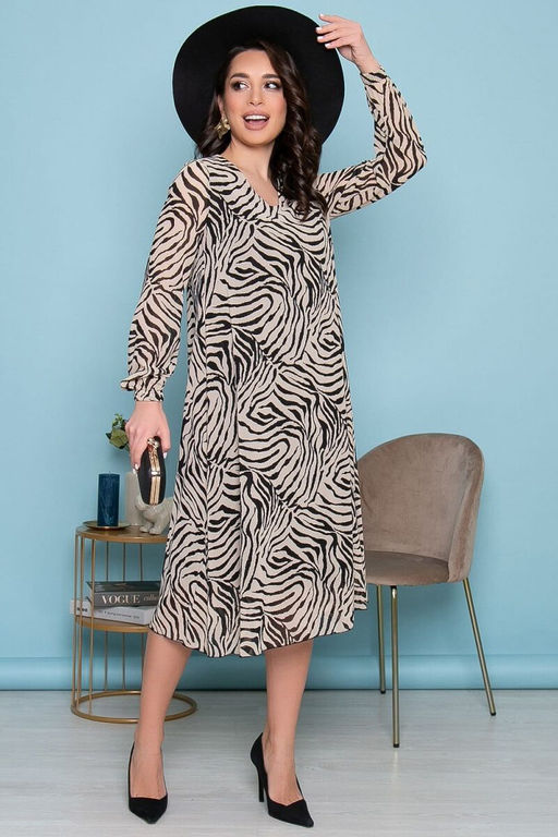 Платье Волшебная история (беж/блэк) П7236 - Lt collection фото 5