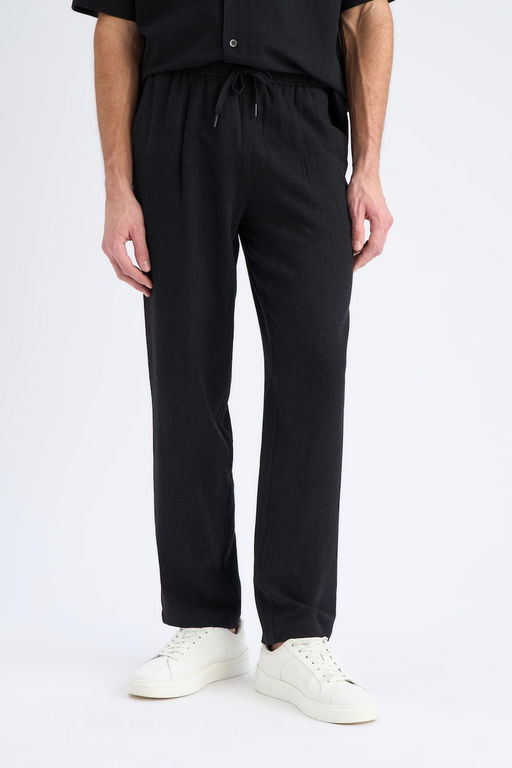 Вискозные брюки прямого кроя стандартного кроя - Defacto фото 13