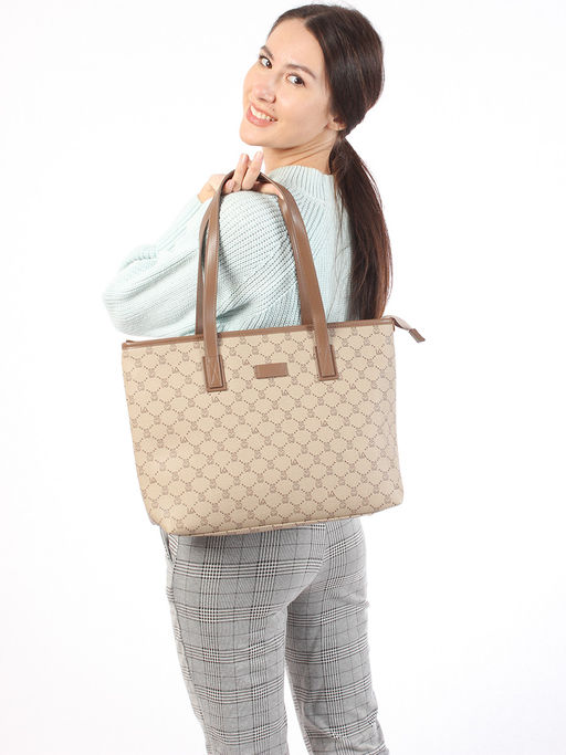 LACCOMA сумка A567-фигурки коричневый эко кожа  фото 4