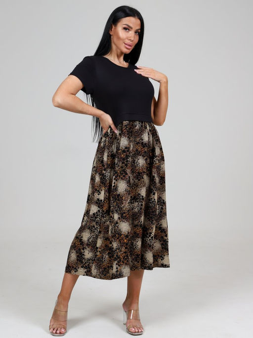 511 ЖЕНСКОЕ ПЛАТЬЕ (Черный) - А-дина фото 3