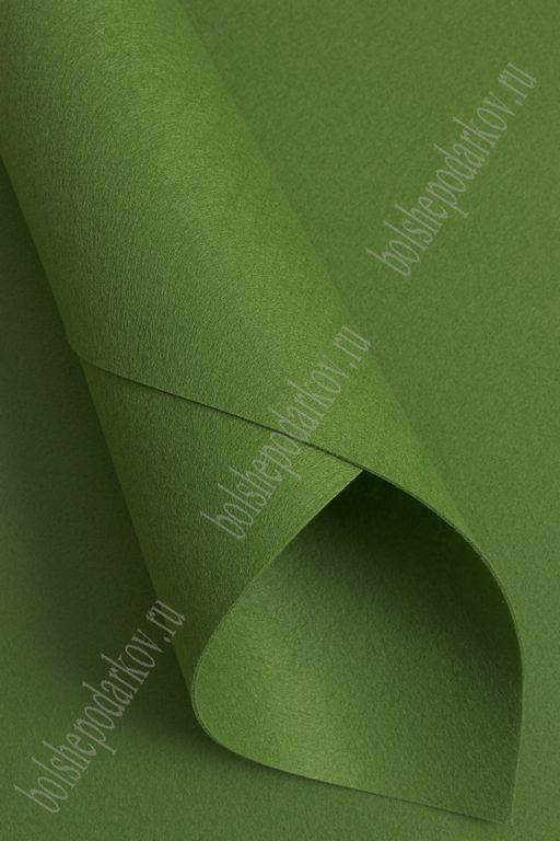 Фетр жесткий 1,2 мм, Корея Solitone 40*55 см (5 шт) фисташковый №934