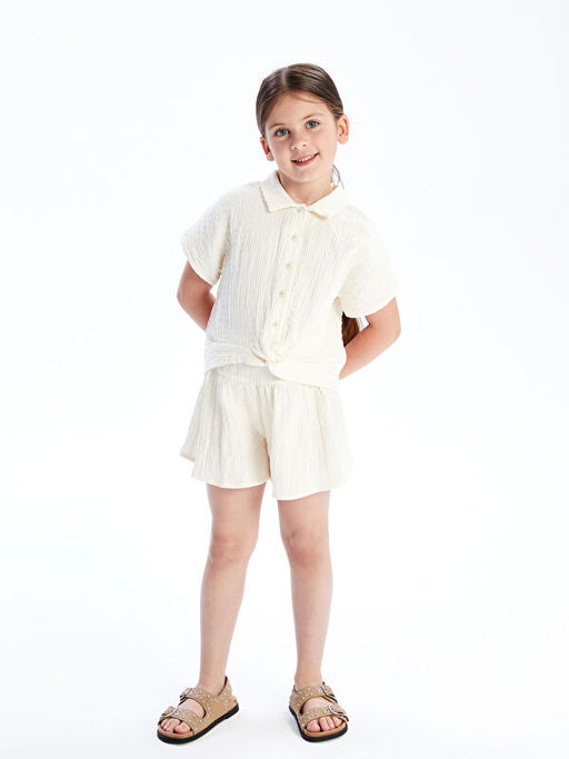 Beli Lastikli Basic M?slin K?z ?ocuk ?ort