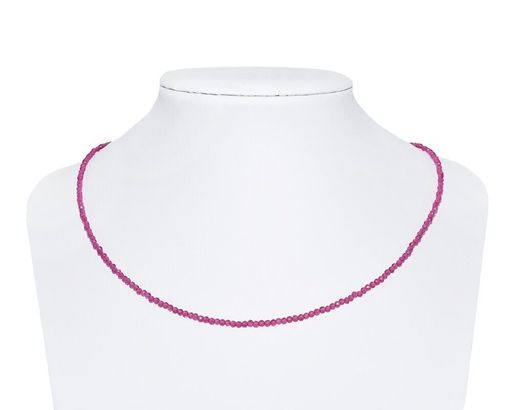 Бусы, шпинель шар грань 2,0 рубиновая, облагороженная, КА-0110