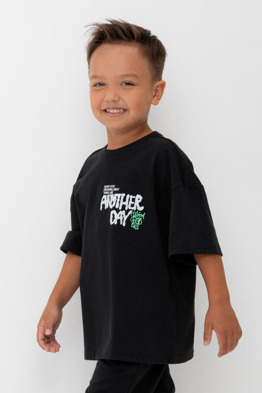 КР 302741/черный к562 фуфайка (футболка) для мал - Crockid фото 3