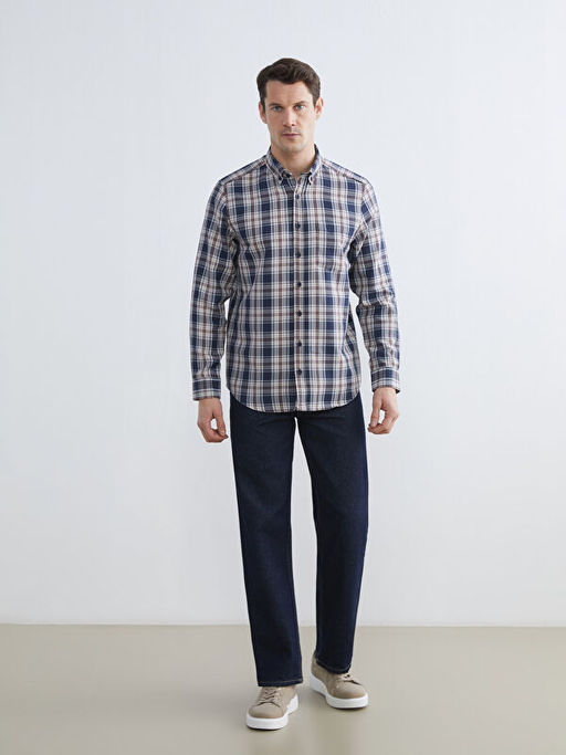 Regular Fit Uzun Kollu Ekose Arm?rl? Erkek G?mlek