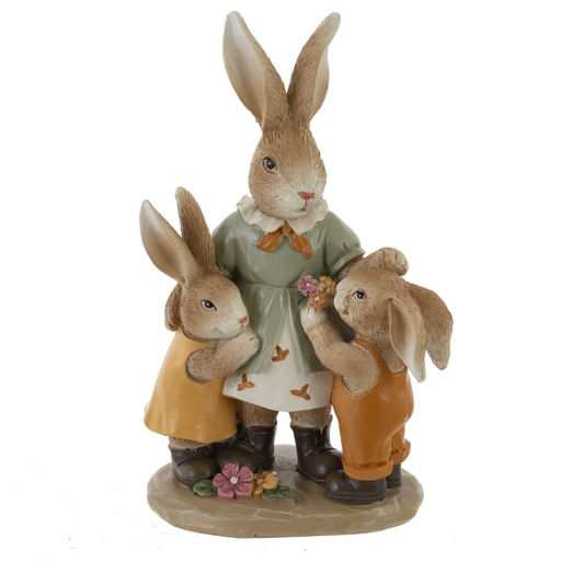 Фигурка декоративная "Зайцы", L11 W6,5 H16,5 см