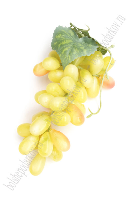 Муляж Виноград 1 шт (45 ягод) 16 см (SF-3321) желтый - Больше подарков фото 3