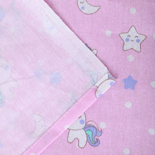 Постельное бельё BABY Единорожки роз 112х147см,110х150см, 60х60см, бязь 142гр/м, ГОСТ, 100% хлопок - Атра фото 4