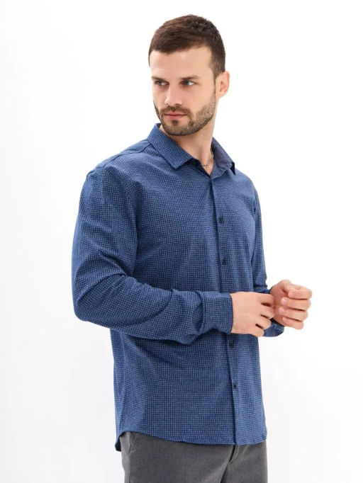 Рубашка трикотажная мужская GREG SK234/131/6954/ZN/1 фото 4
