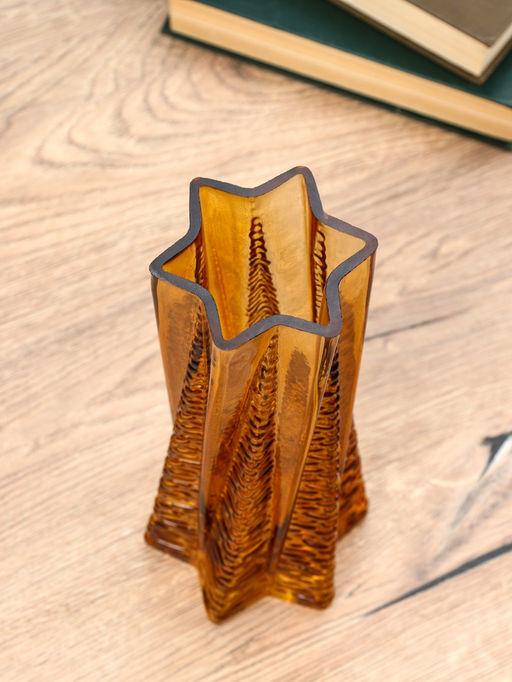 Ваза «Флоранс», 25×11×9 см, стекло, коричневая