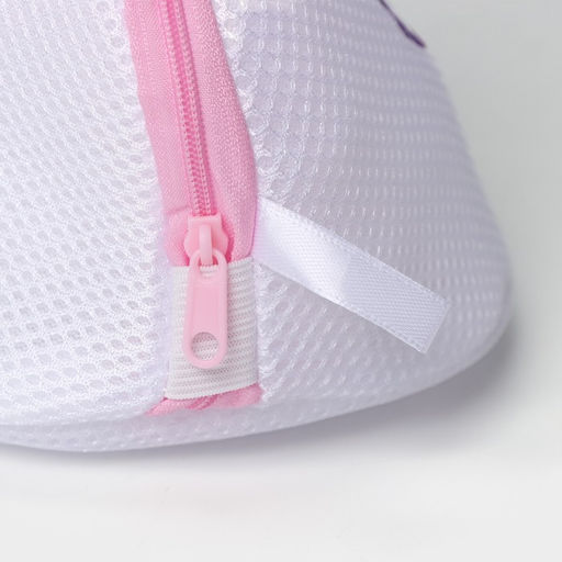 Цена за 2 шт. Мешок для стирки бюстгальтеров Доляна, 18×18×17 см, трёхслойный, крупная сетка, белый