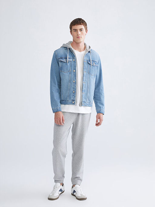 Standart Kal?p Erkek Jean Ceket