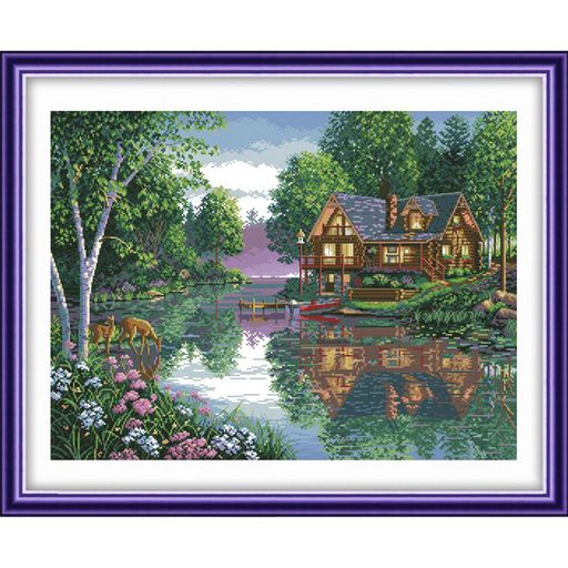 Набор для вышивания DIMENSIONS 35183 Уютный коттедж 40 x 30 см