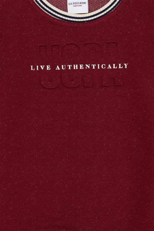 Толстовка вишнёвого цвета для мальчика Неожиданная скидка в корзине - U.s. polo assn фото 4