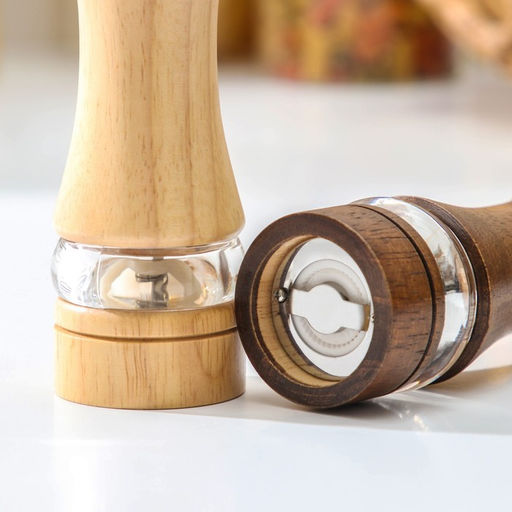 Набор мельниц для специй Доляна «Вуди», 5×5×16.5 см, керамический механизм