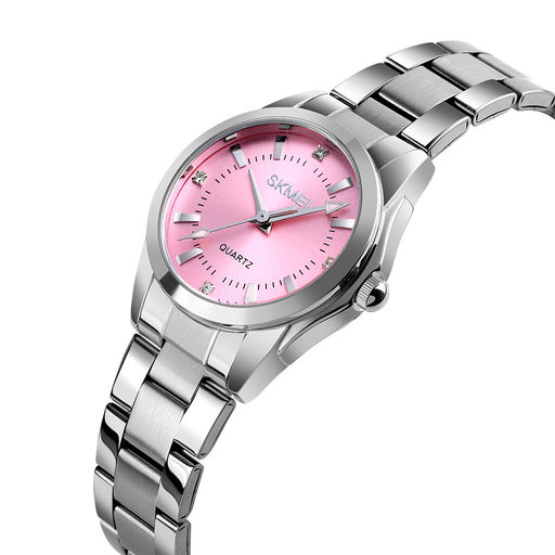 Часы наручные Skmei женские кварцевые 1620silver-pink
