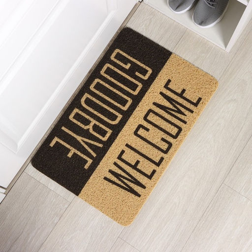 Коврик придверный Доляна «Здравствуйте/До свидания», 40×60 см
