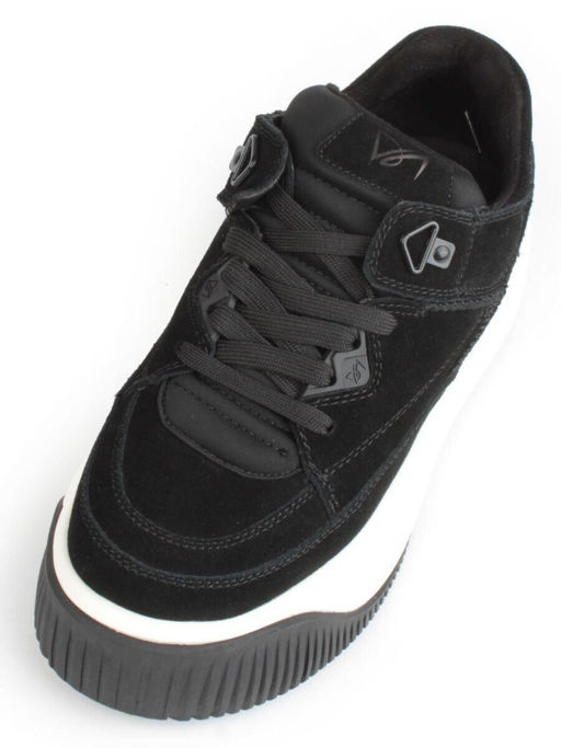 05-A501-1 BLACK Кроссовки женские (натуральная замша)