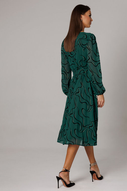 Платье Lars Style 1159 зеленый, черный
