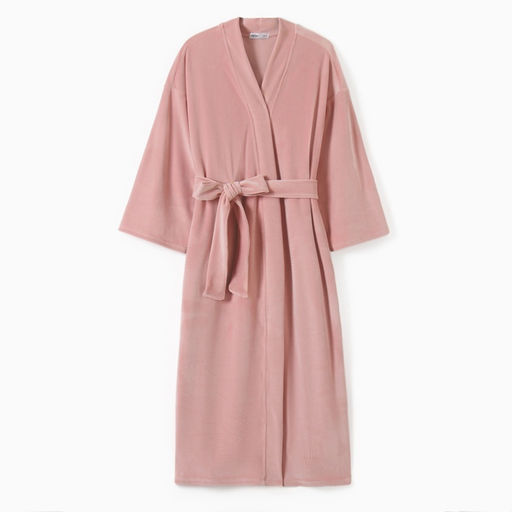 Халат домашний женский KAFTAN Plushy, размер 40-42, розовый