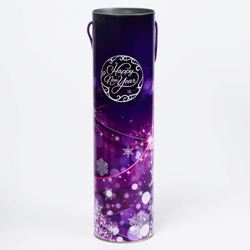 Подарочная коробка, тубус Happy New Year 92×350 мм