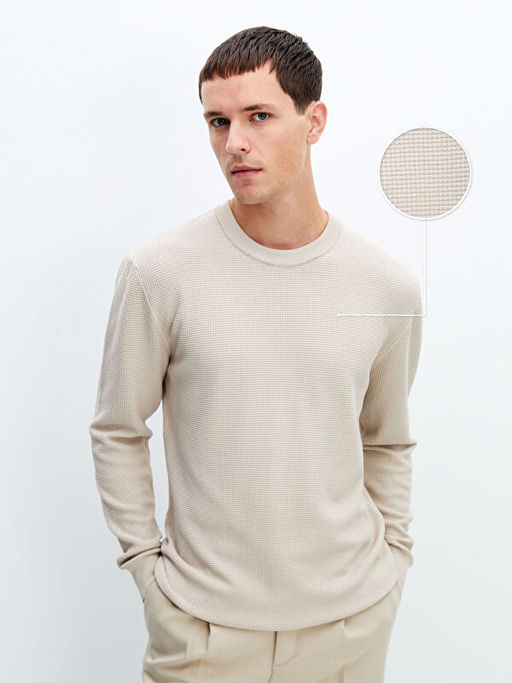 Bisiklet Yaka Erkek Triko Kazak