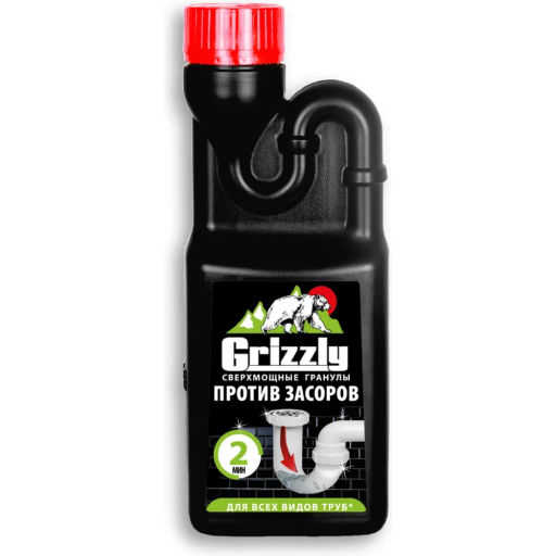 GRIZZLY ср-во Сверхмощное д/прочистки труб гранулированное 600гр