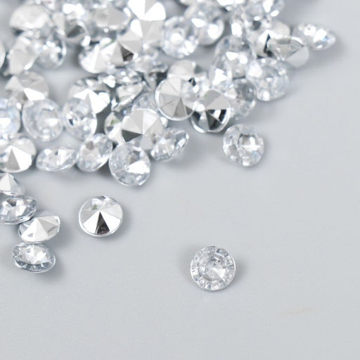 Цена за 2 шт. Декор для творчества в бутылочке Стразы. Прозрачный набор 250 шт d=0,6 см 4х3х3 см - Арт узор фото 2