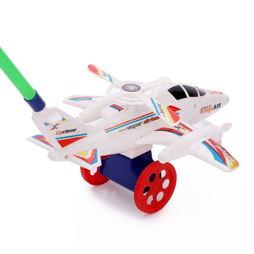 Каталка на палке Самолёт, цвета МИКС - Simaland фото 4