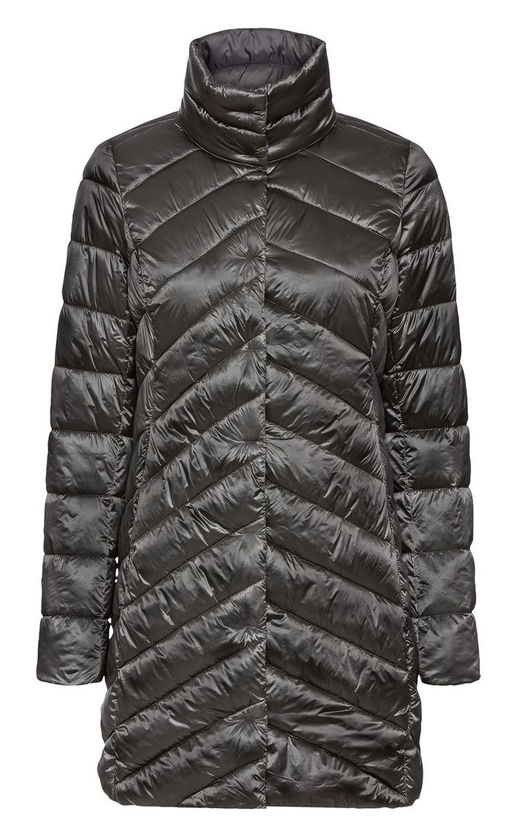 Женское стеганое пальто ESMARA серый металлик