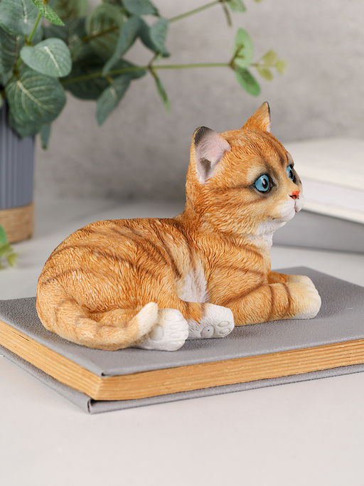Фигурка Кошка 11 см рыжая / YX33105A /уп 24/ - Галеонтрейд фото 4