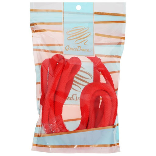 Скакалка гимнастическая утяжелённая Grace Dance, 2,5 м, 150 г, цвет красный  фото 9
