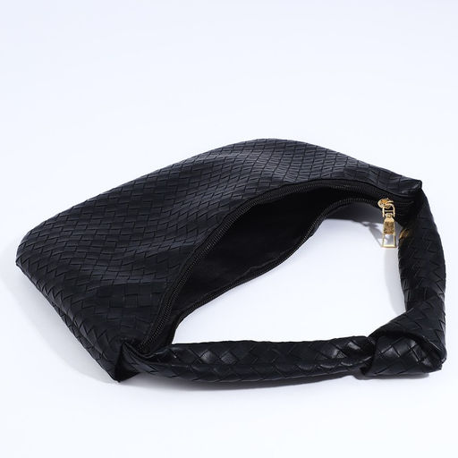 Сумка-багет на молнии, цвет чёрный - Simaland фото 5