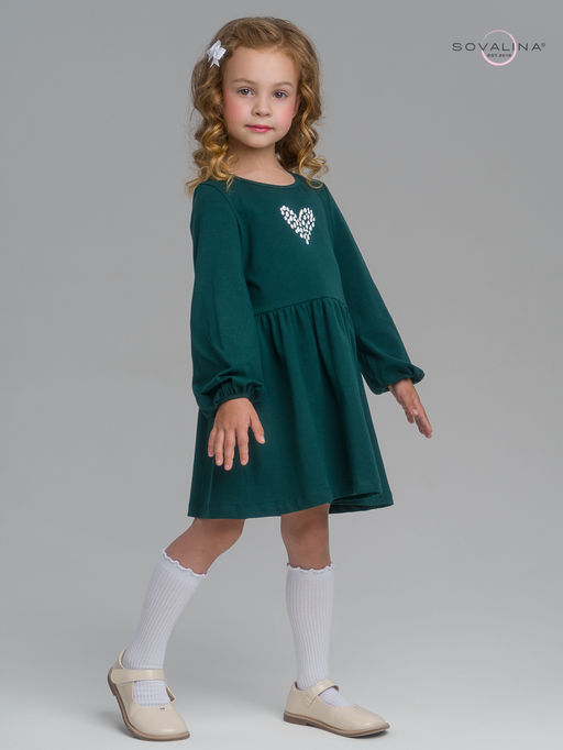 Платье Моана изумруд-лав