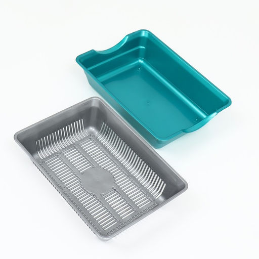 Туалет глубокий с сеткой 36 х 25 х 9 см, серый/бирюзовый - Simaland фото 5