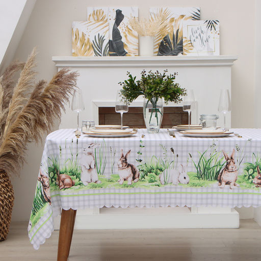 Скатерть Доляна Easter joy 145*220 см, 100% п/э  фото 9